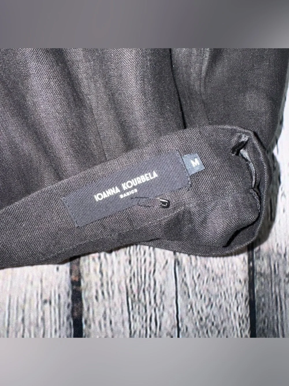 Ioanna Kourbela Black Linen Midi Skirt Zero Waste Greek Designer Sz Euro Medium - Picture 2 of 8